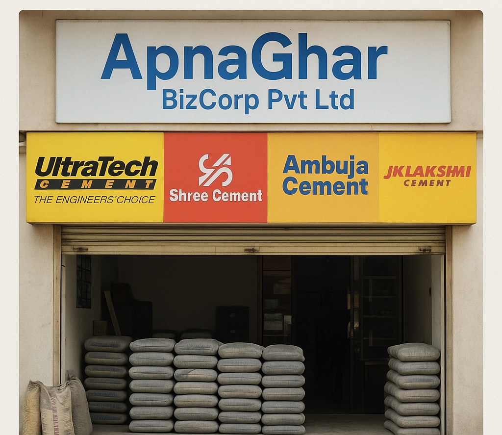 Top Cement Dealers in Udaipur – ApnaGhar BizCorp Pvt Ltd